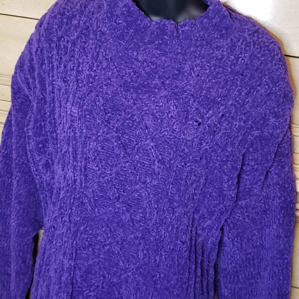 Ship N Shore Vintage 90's Big Purple Sweater XL